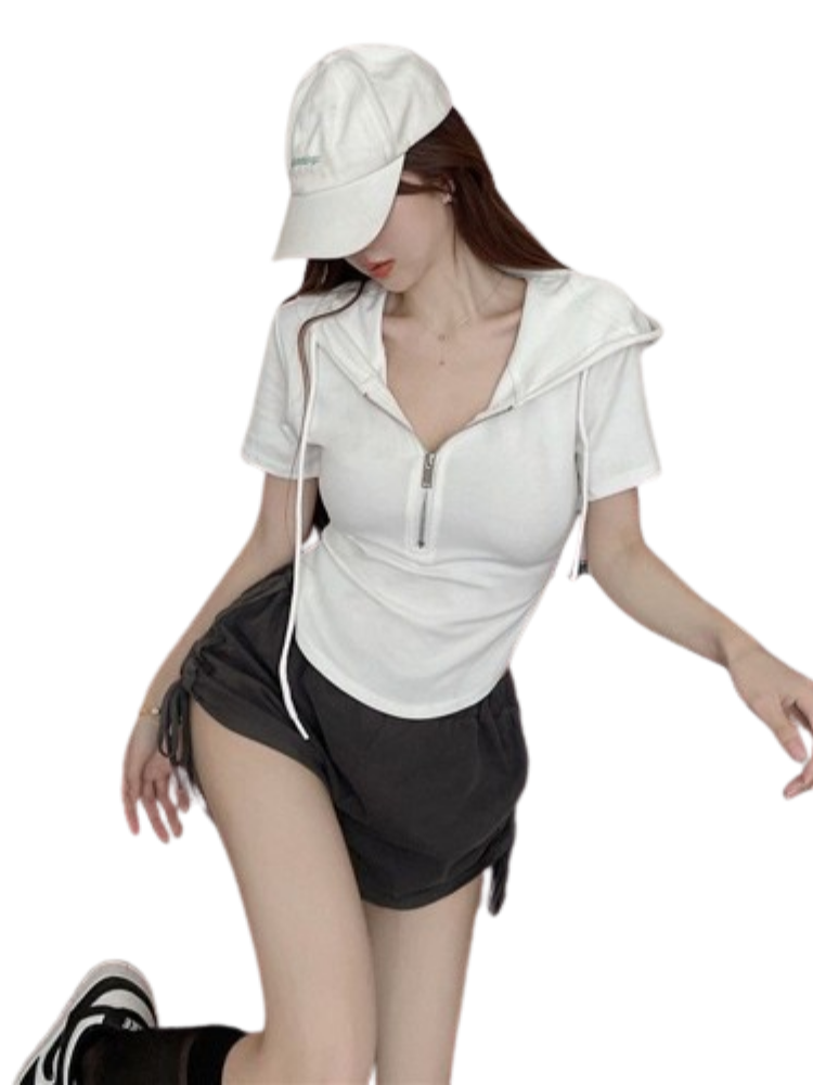 Top corto con capucha "Pure Desire" de Sweet and Spicy Girl