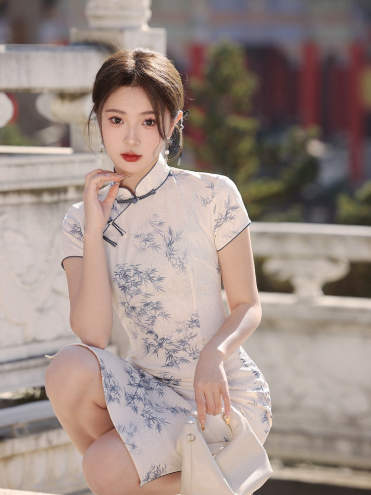 Cheongsam elegante, retro y mejorado