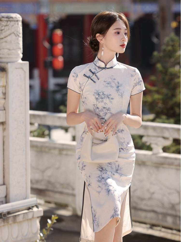 Cheongsam elegante, retro y mejorado