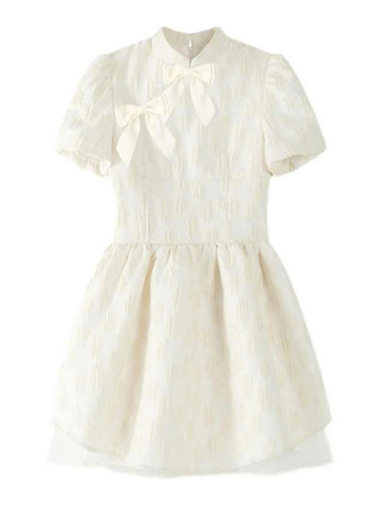 Falda abullonada de princesa blanca dulce